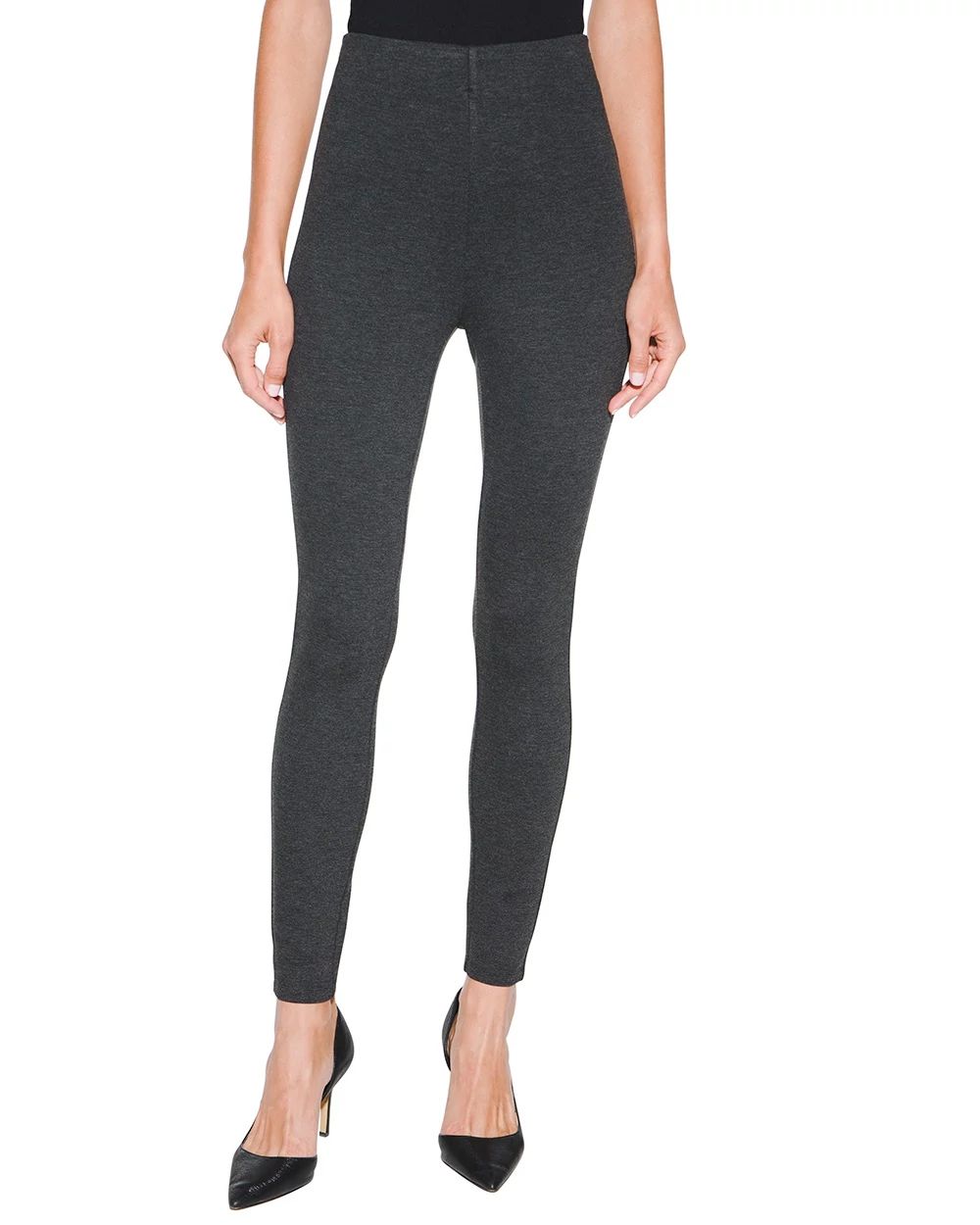 White house black market ponte leggings top